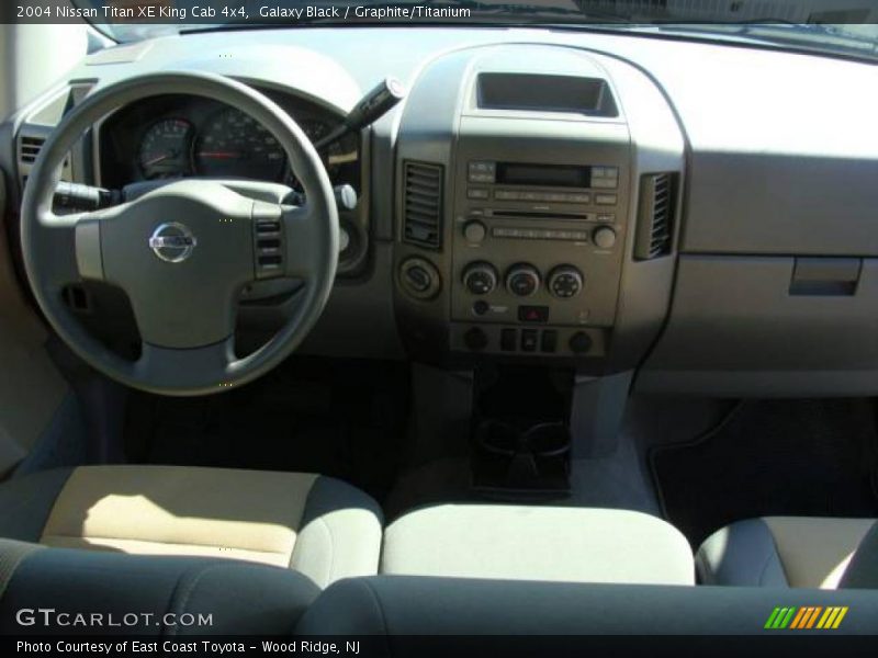 Galaxy Black / Graphite/Titanium 2004 Nissan Titan XE King Cab 4x4