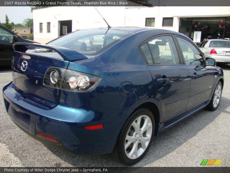 Phantom Blue Mica / Black 2007 Mazda MAZDA3 s Grand Touring Sedan