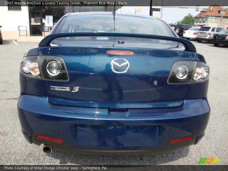 Phantom Blue Mica / Black 2007 Mazda MAZDA3 s Grand Touring Sedan