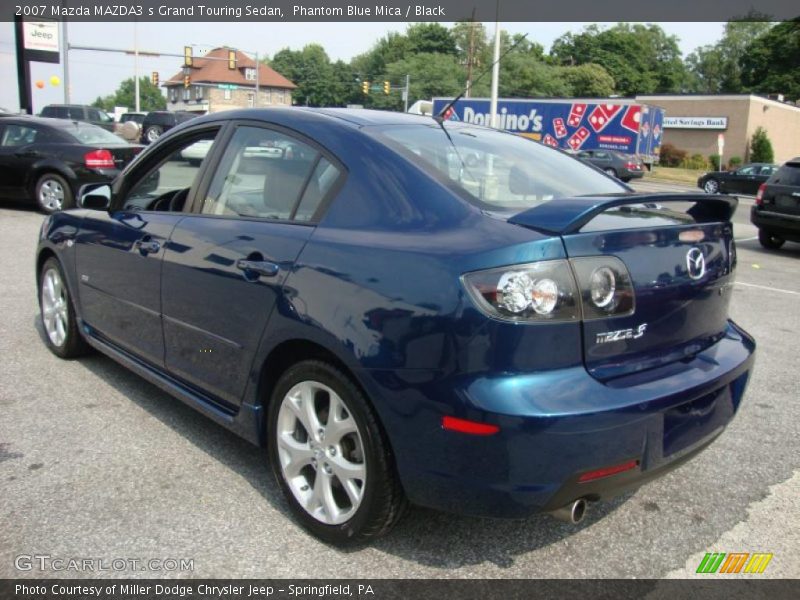 Phantom Blue Mica / Black 2007 Mazda MAZDA3 s Grand Touring Sedan
