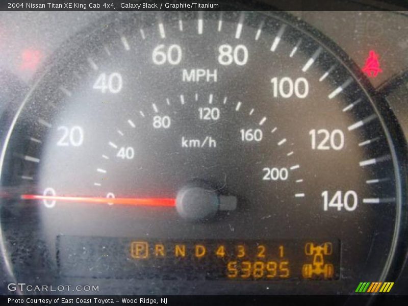Galaxy Black / Graphite/Titanium 2004 Nissan Titan XE King Cab 4x4