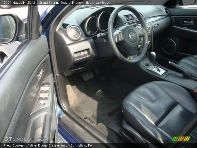  2007 MAZDA3 s Grand Touring Sedan Black Interior