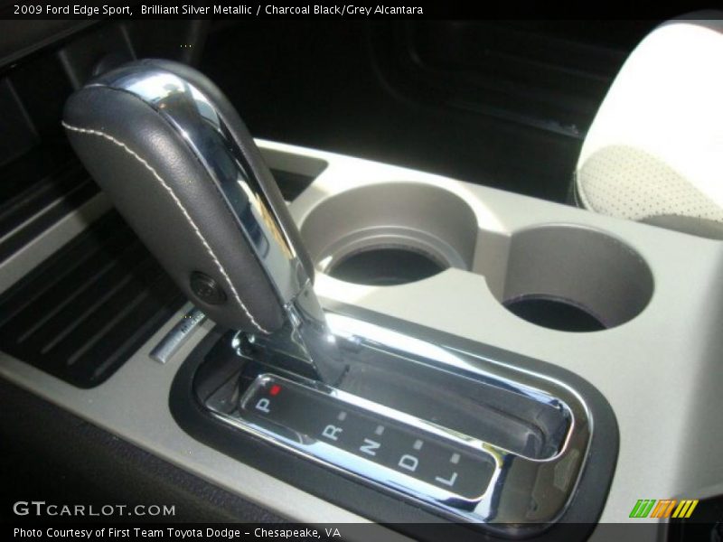 Brilliant Silver Metallic / Charcoal Black/Grey Alcantara 2009 Ford Edge Sport