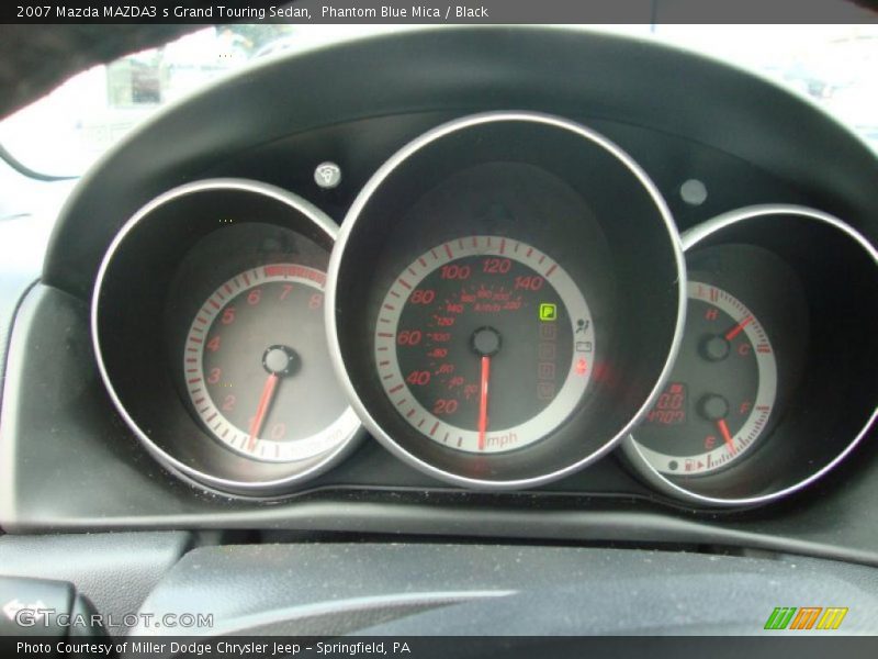 Phantom Blue Mica / Black 2007 Mazda MAZDA3 s Grand Touring Sedan