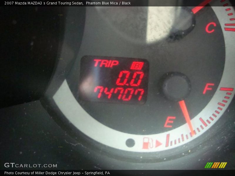 Phantom Blue Mica / Black 2007 Mazda MAZDA3 s Grand Touring Sedan