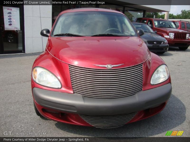 Inferno Red Pearl / Taupe/Pearl Beige 2001 Chrysler PT Cruiser Limited