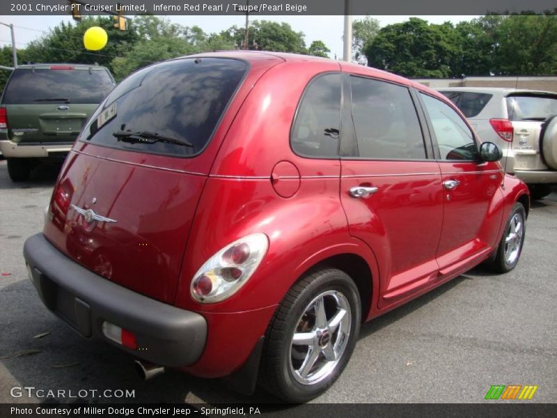Inferno Red Pearl / Taupe/Pearl Beige 2001 Chrysler PT Cruiser Limited
