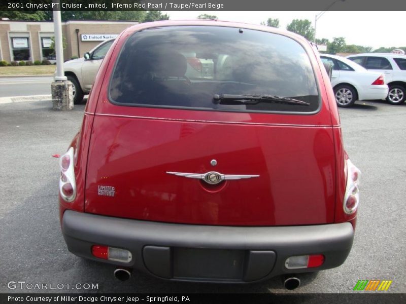 Inferno Red Pearl / Taupe/Pearl Beige 2001 Chrysler PT Cruiser Limited