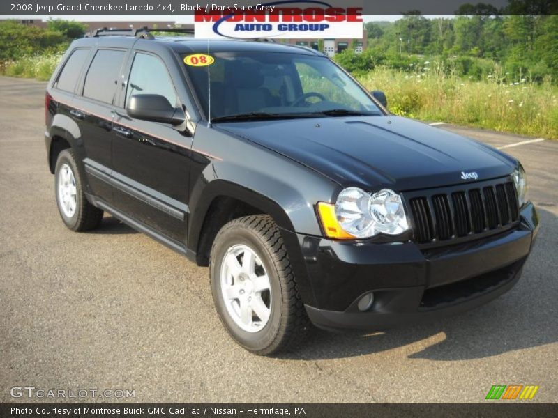 Black / Dark Slate Gray 2008 Jeep Grand Cherokee Laredo 4x4
