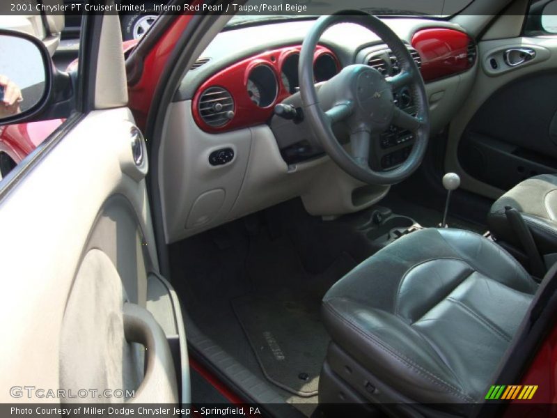 Inferno Red Pearl / Taupe/Pearl Beige 2001 Chrysler PT Cruiser Limited