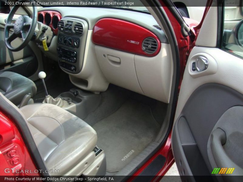 Inferno Red Pearl / Taupe/Pearl Beige 2001 Chrysler PT Cruiser Limited