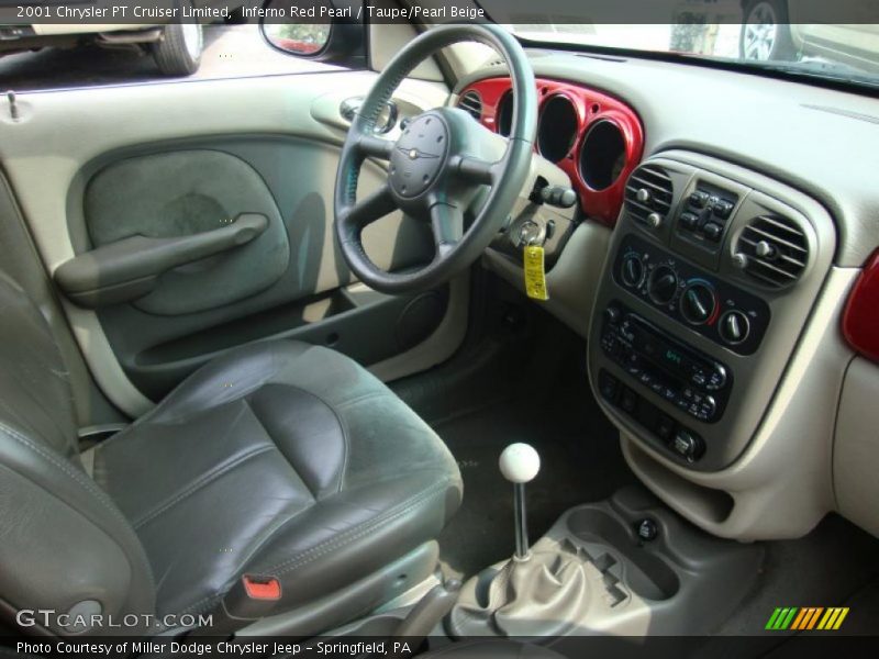 Inferno Red Pearl / Taupe/Pearl Beige 2001 Chrysler PT Cruiser Limited