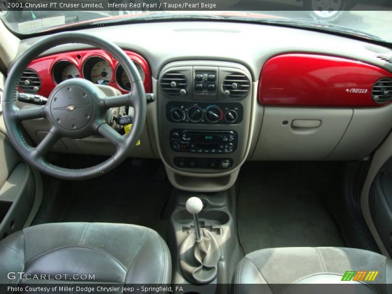 Inferno Red Pearl / Taupe/Pearl Beige 2001 Chrysler PT Cruiser Limited