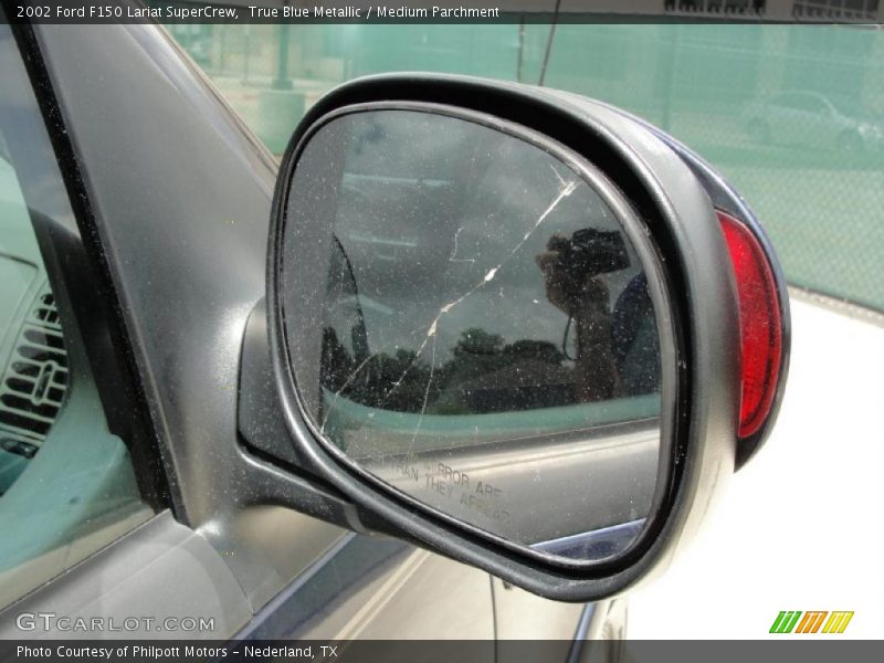 True Blue Metallic / Medium Parchment 2002 Ford F150 Lariat SuperCrew