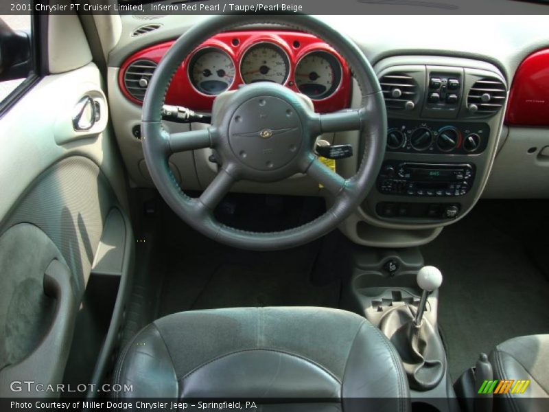 Inferno Red Pearl / Taupe/Pearl Beige 2001 Chrysler PT Cruiser Limited