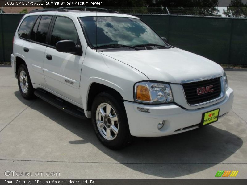 Summit White / Medium Pewter 2003 GMC Envoy SLE