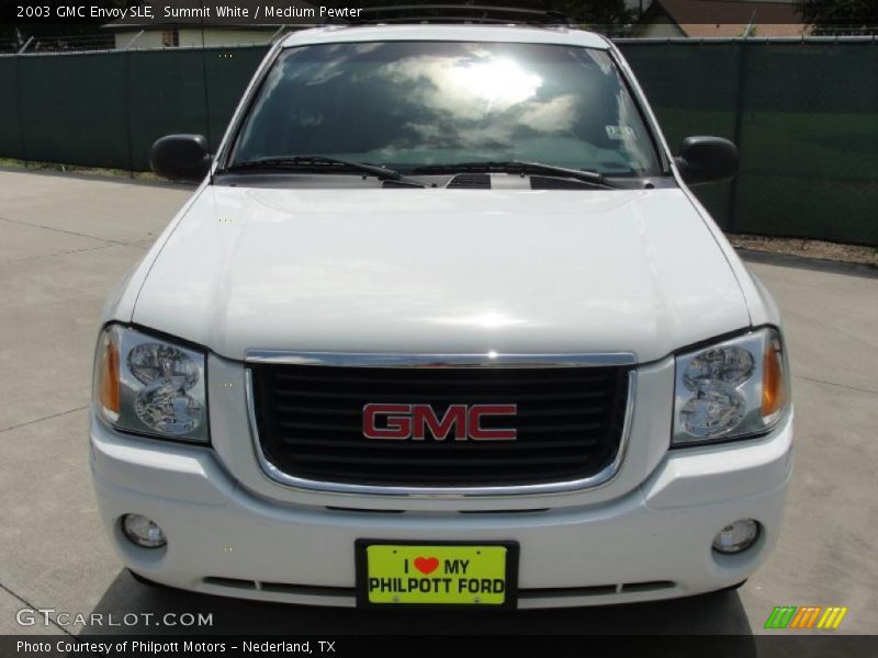 Summit White / Medium Pewter 2003 GMC Envoy SLE