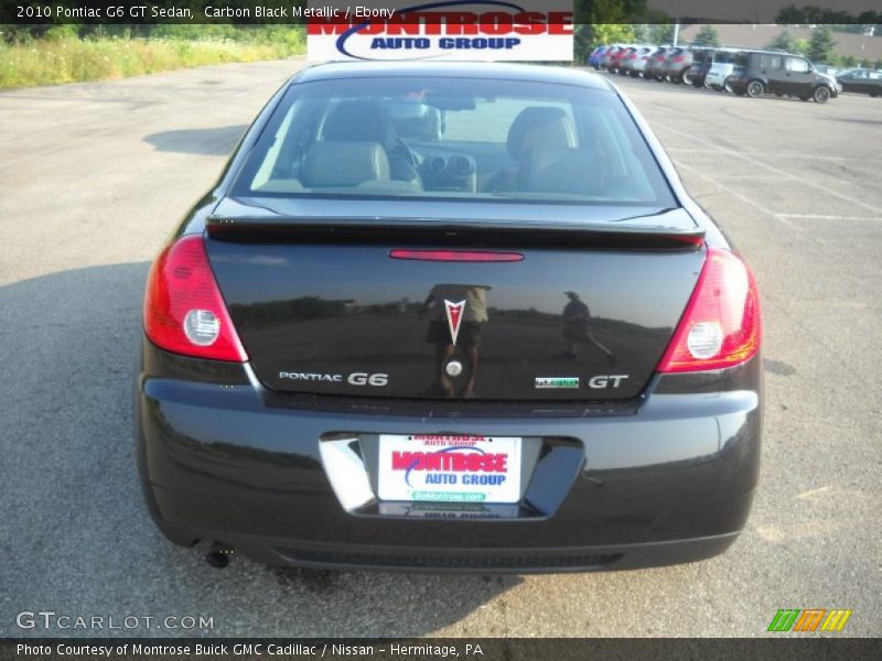 Carbon Black Metallic / Ebony 2010 Pontiac G6 GT Sedan