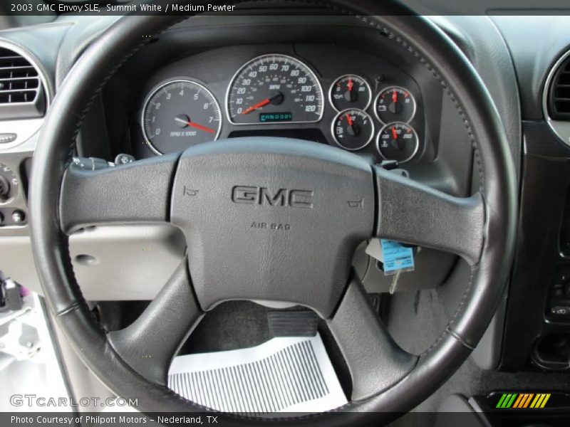 Summit White / Medium Pewter 2003 GMC Envoy SLE