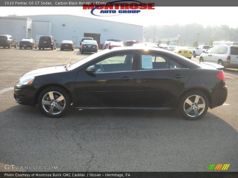 Carbon Black Metallic / Ebony 2010 Pontiac G6 GT Sedan
