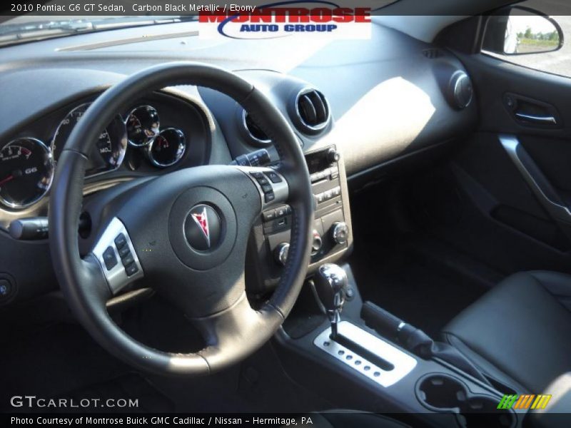 Carbon Black Metallic / Ebony 2010 Pontiac G6 GT Sedan