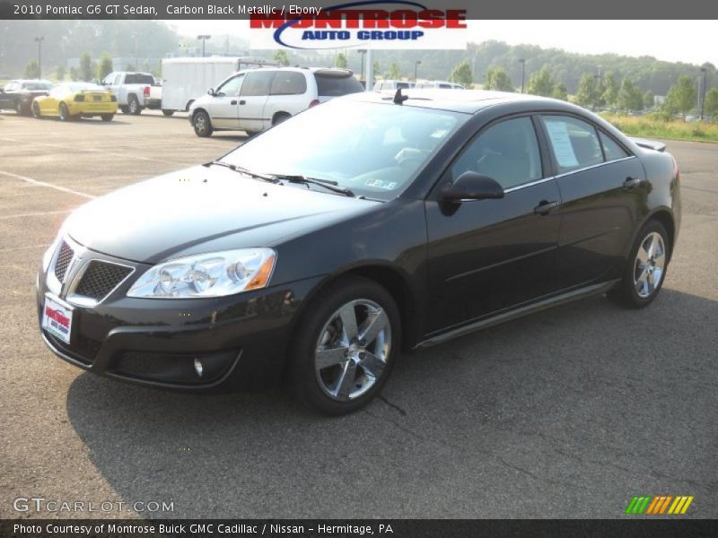 Carbon Black Metallic / Ebony 2010 Pontiac G6 GT Sedan
