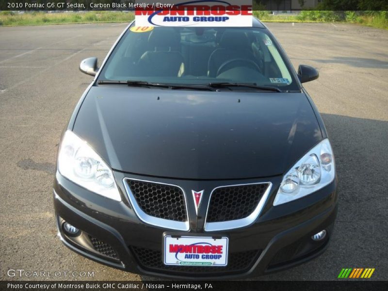 Carbon Black Metallic / Ebony 2010 Pontiac G6 GT Sedan