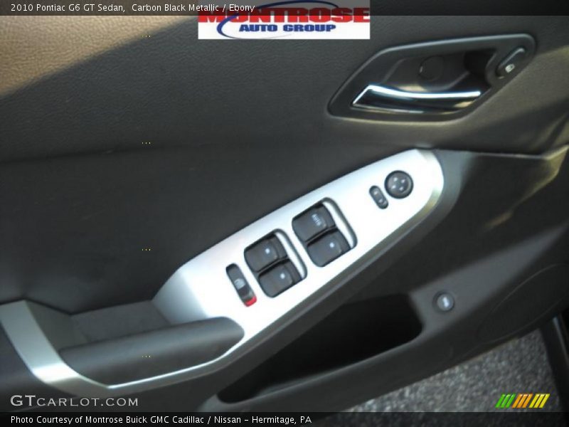 Carbon Black Metallic / Ebony 2010 Pontiac G6 GT Sedan