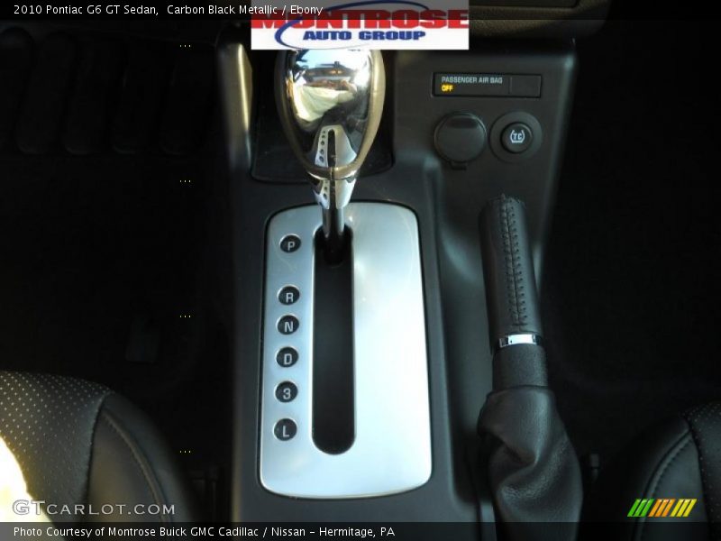 Carbon Black Metallic / Ebony 2010 Pontiac G6 GT Sedan
