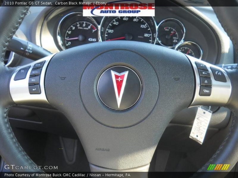Carbon Black Metallic / Ebony 2010 Pontiac G6 GT Sedan