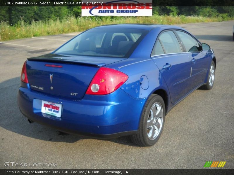 Electric Blue Metallic / Ebony 2007 Pontiac G6 GT Sedan