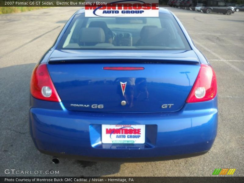 Electric Blue Metallic / Ebony 2007 Pontiac G6 GT Sedan