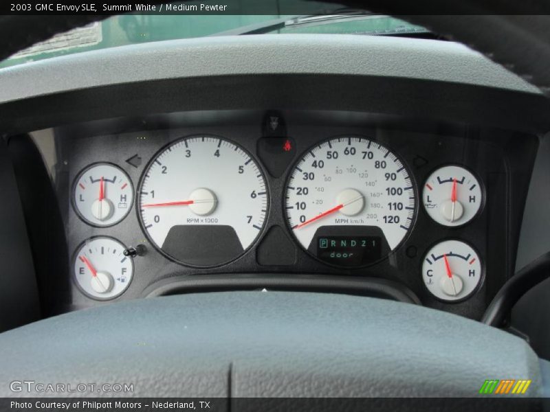 Summit White / Medium Pewter 2003 GMC Envoy SLE