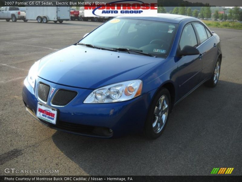 Electric Blue Metallic / Ebony 2007 Pontiac G6 GT Sedan