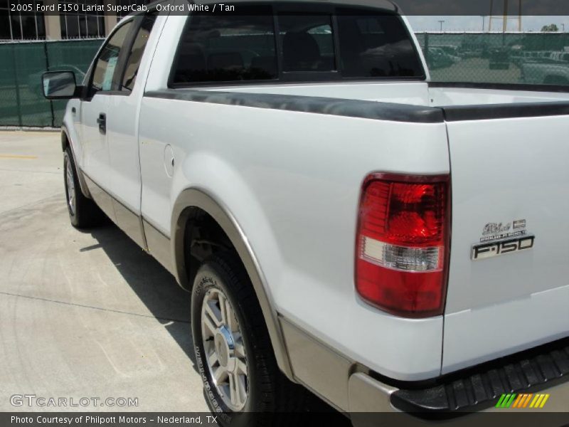 Oxford White / Tan 2005 Ford F150 Lariat SuperCab