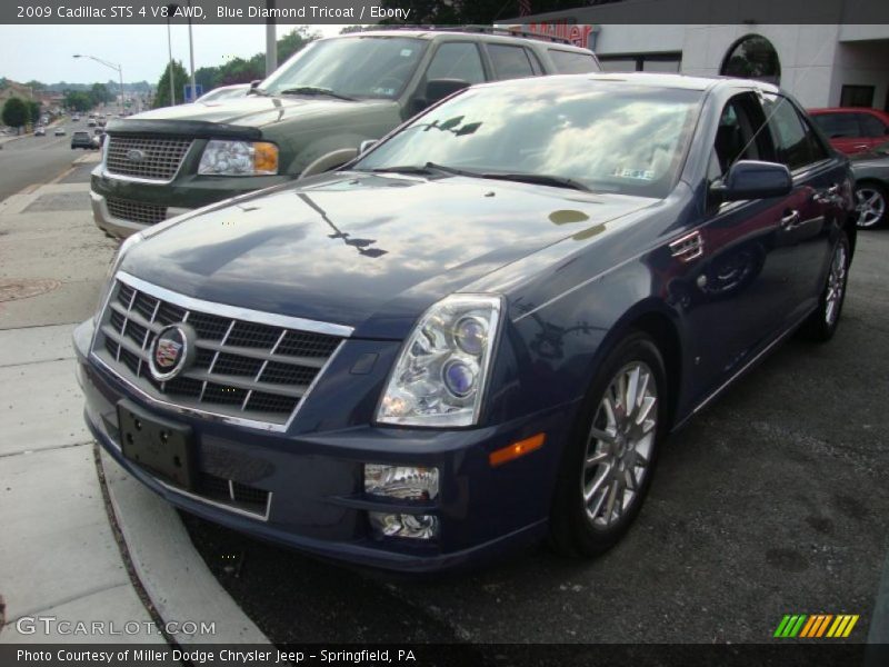 Blue Diamond Tricoat / Ebony 2009 Cadillac STS 4 V8 AWD