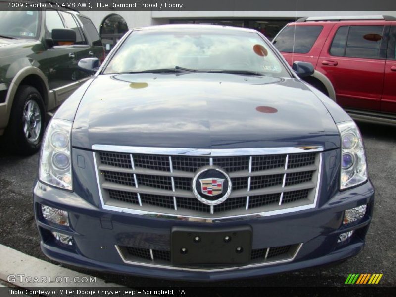 Blue Diamond Tricoat / Ebony 2009 Cadillac STS 4 V8 AWD