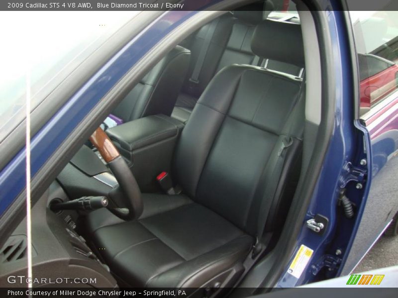 Blue Diamond Tricoat / Ebony 2009 Cadillac STS 4 V8 AWD