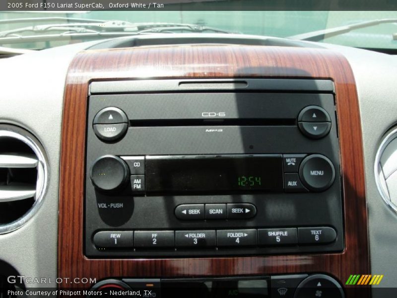 Oxford White / Tan 2005 Ford F150 Lariat SuperCab