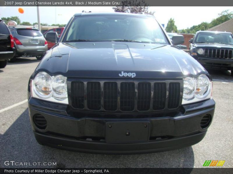 Black / Medium Slate Gray 2007 Jeep Grand Cherokee Laredo 4x4