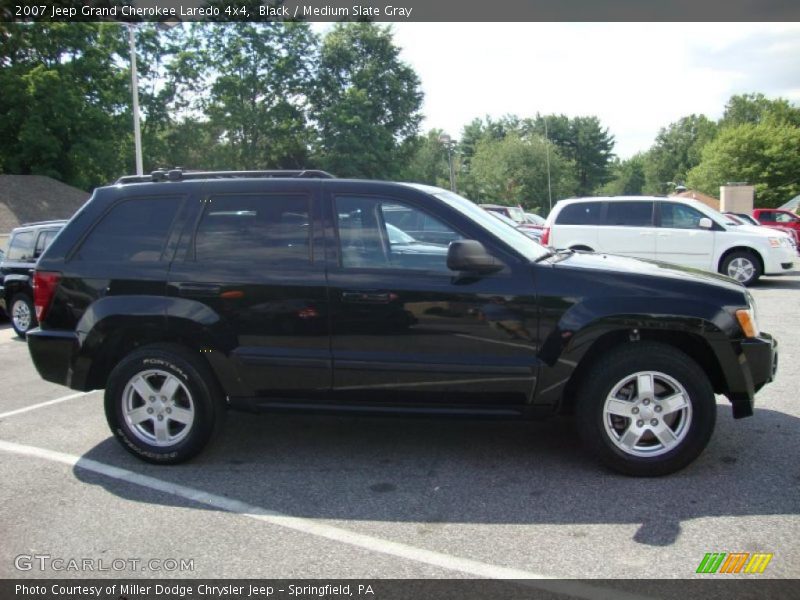 Black / Medium Slate Gray 2007 Jeep Grand Cherokee Laredo 4x4