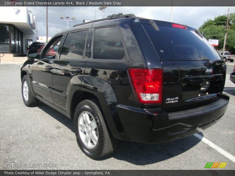Black / Medium Slate Gray 2007 Jeep Grand Cherokee Laredo 4x4