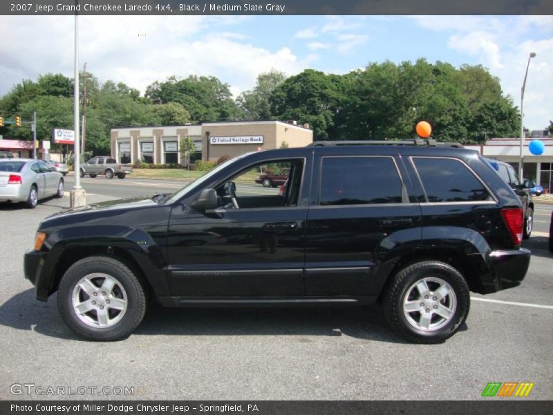 Black / Medium Slate Gray 2007 Jeep Grand Cherokee Laredo 4x4