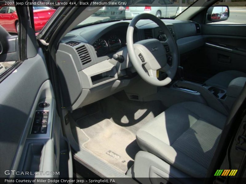 Black / Medium Slate Gray 2007 Jeep Grand Cherokee Laredo 4x4