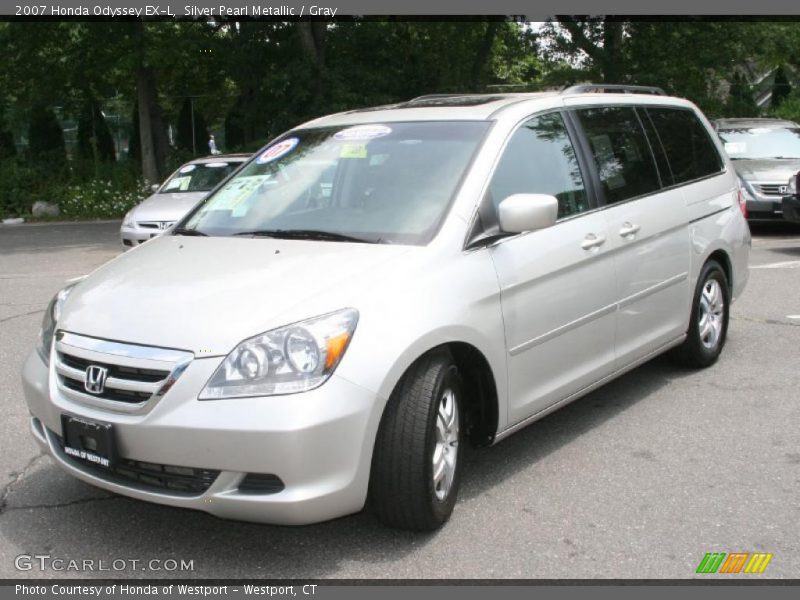 Silver Pearl Metallic / Gray 2007 Honda Odyssey EX-L