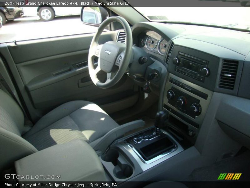 Black / Medium Slate Gray 2007 Jeep Grand Cherokee Laredo 4x4