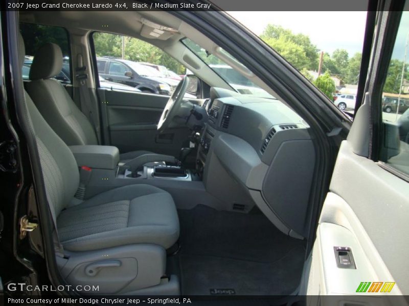 Black / Medium Slate Gray 2007 Jeep Grand Cherokee Laredo 4x4