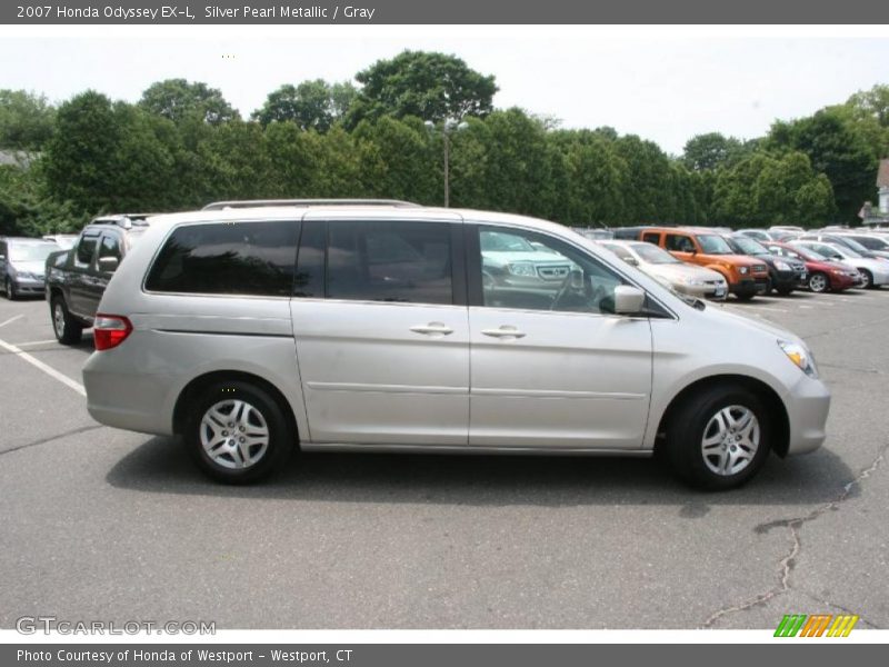 Silver Pearl Metallic / Gray 2007 Honda Odyssey EX-L