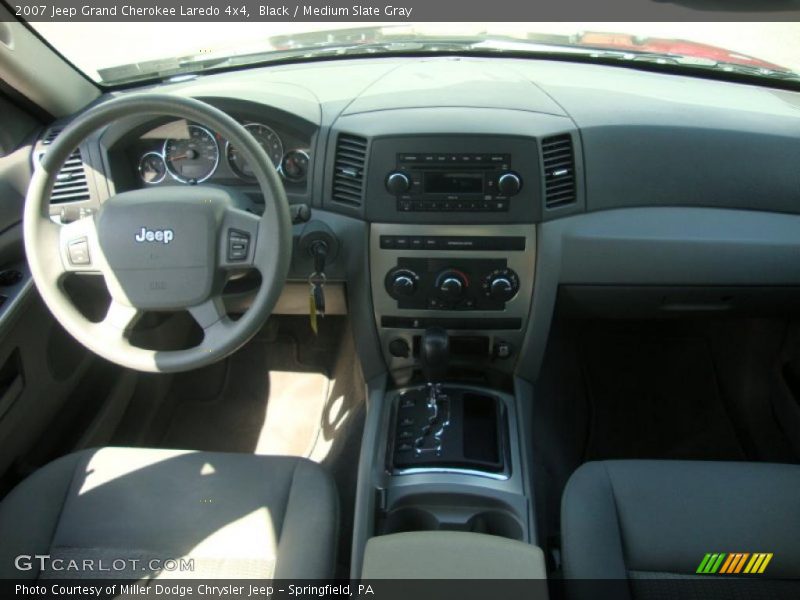 Black / Medium Slate Gray 2007 Jeep Grand Cherokee Laredo 4x4