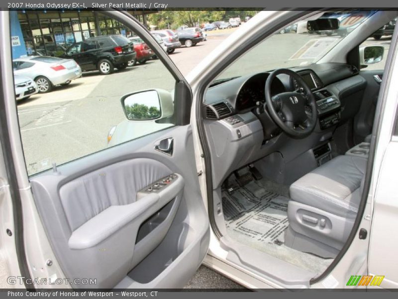 Silver Pearl Metallic / Gray 2007 Honda Odyssey EX-L